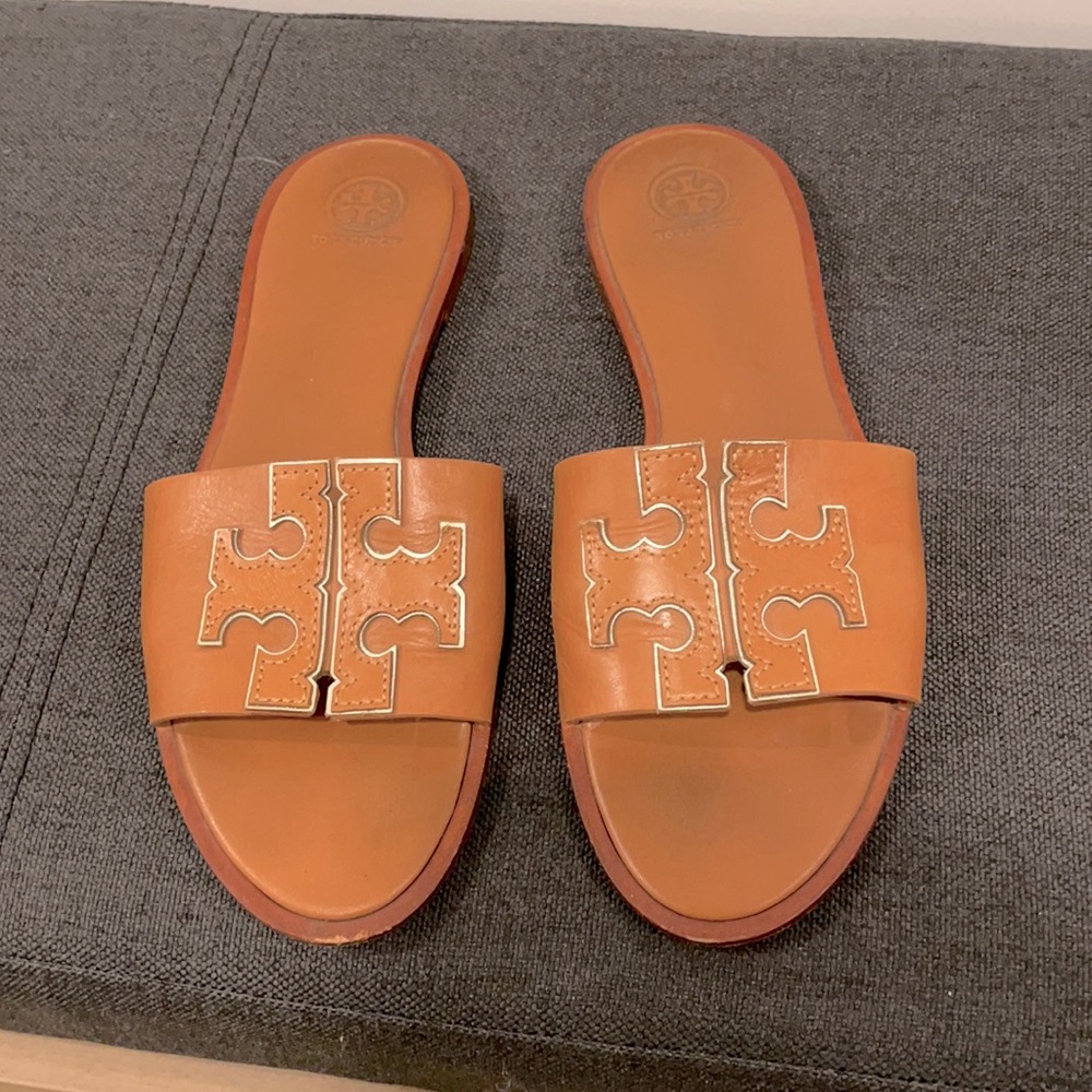 Tan Tory Burch sandals